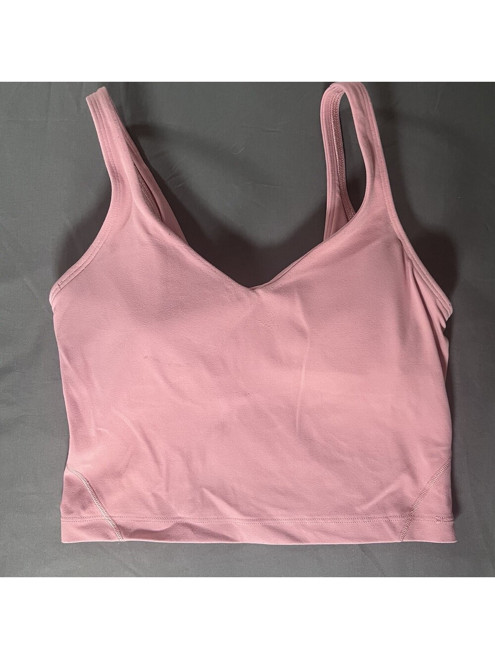 Lululemon Align Cropped Cami Tank Top Light Support Pink Yoga Pilates